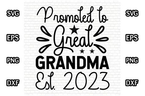 Promoted To Great Grandma Est Graphic By Journey With Craft