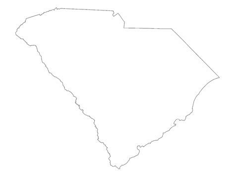 South Carolina Map Outline Printable Printable Word Searches