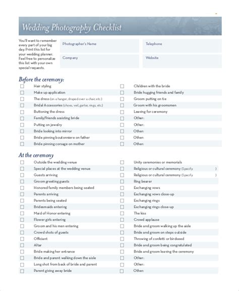 Free 10 Sample Wedding Checklists In Pdf Wedding Planner Book Wedding