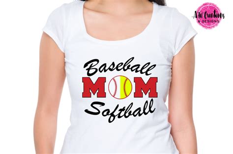 Baseball Softball Mom Svg Dxf Eps Cut File By Afw Designs
