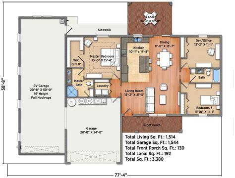 Barndominium Floor Plans With Rv Garage Floorplansclick