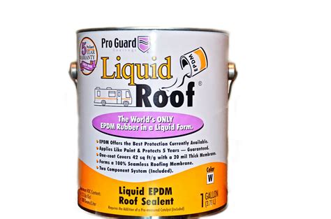 If you're shopping around for an rv roof coating, you might be overwhelmed with the plenty of choices available on the market though. Liquid Roof EPDM RV coating -1 Gal - for roof leaks, repair, sealing | eBay
