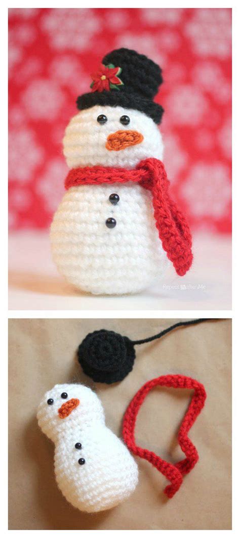 Crochet Amigurumi Snowman Free Pattern Amigurumi Snowman Crochet