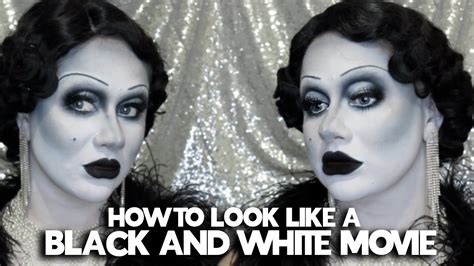Black And White Movie Makeup Tutorial Youtube