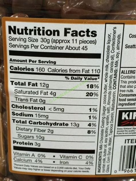 Kirkland Signature Chocolate Almonds 48 Ounce Jar – CostcoChaser