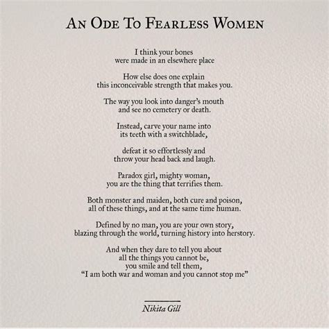 An Ode To Fearless Women Fearless Quotes Inspirational Words Quotes