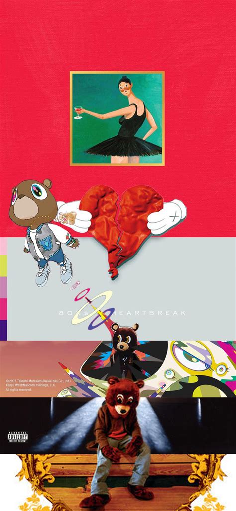 Free Download An Iphone Wallpaper I Made Of The First Albums Rkanye