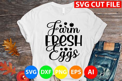Farm Fresh Eggs Svg Graphic By Gatewaydesign Creative Fabrica