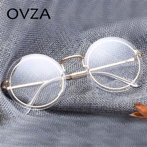 Ovza 2018 Newest Retro Rimless Glasses Frame Vintage Round Optical Frame Women Reading Glasses