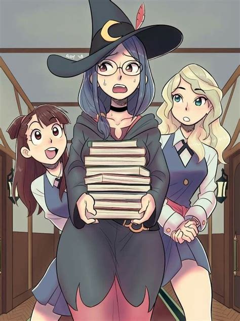 Chariot Akko And Diana Little Witch Academia Anime Witch Little