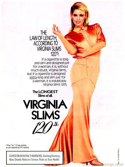 virginia slims 120 s ~ cigarette adverts [1985] retro musings virginia slims vintage