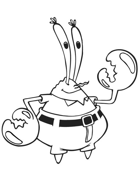 Printable Cartoon Spongebob Mr Krabs Coloring Pages Images And Photos