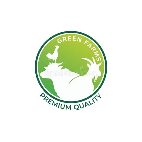 Logotipo De Granjas Verdes Calidad Vectorial Ilustración Del Vector