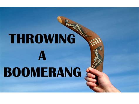 Safety rules my boomerangs come back to the thrower when thrown properly however, they can behave erratically when thrown in windy grip: Throwing A Boomerang - Throwing and Catching A Boomerang ...