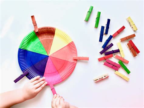 Diy Farbsortierspiel Farben Spielerisch Lernen Projekt Farben