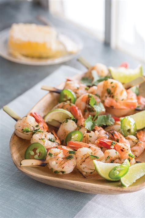 The absolute best shrimp marinade made with garlic, herbs, spices and lemon. Grilled Honey, Lime and Cumin Marinated Shrimp - Club ...