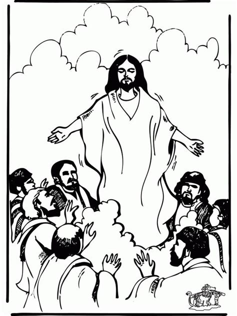 Ascension Of Jesus Christ Coloring Pages