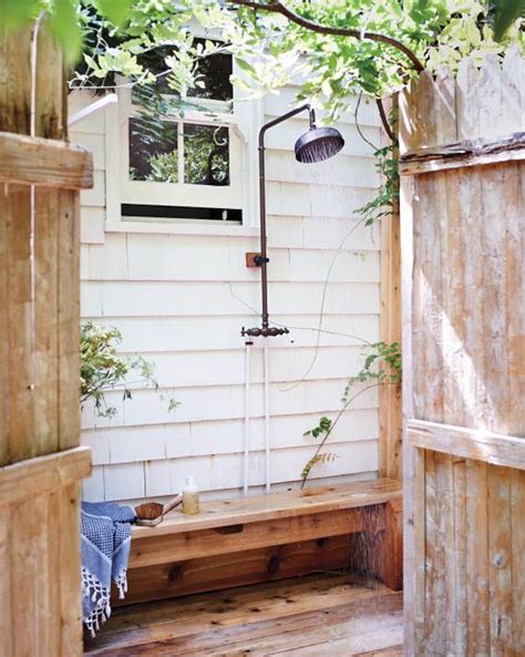 Great Outdoor Shower Ideas For Refreshing Summer Time