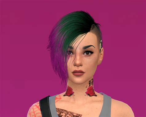 Сим Judy Alvarez Cyberpunk 2077 By Yasmin Авторские работы для Sims 4
