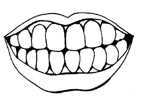 Mouth Coloring Pages Coloring Home