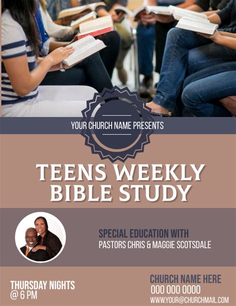 Church Bible Study Flyer Template Postermywall