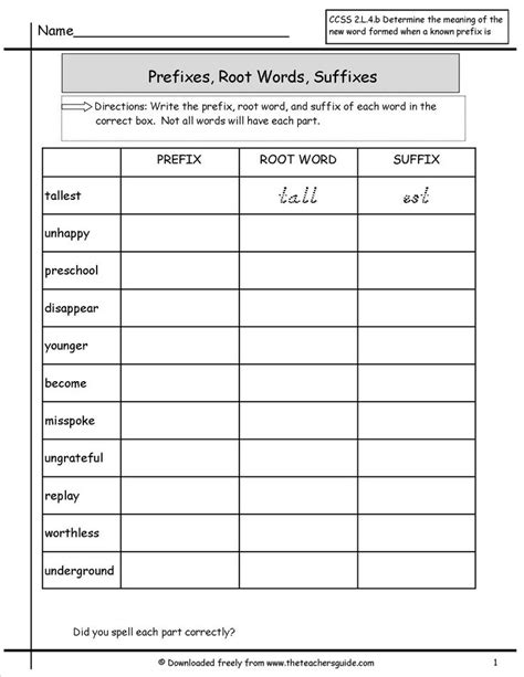 The Worksheet For Pre K Word Work