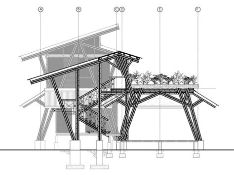 Bamboo House Construction Plans Blue Print Stunning Modern Bamboo House