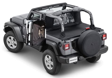 Mastertop Wind Stopper And Tonneau Cover Combo Kit For 18 22 Jeep