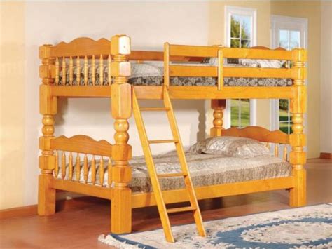Bn Bb04 Wooden Bunk Bed With Big Post Baongoc Wooden Furniture
