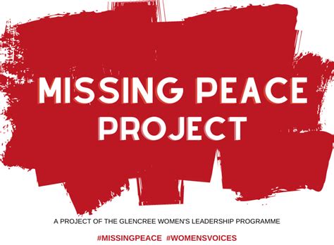 The Missing Peace Young Women In Peacebuilding The Glencree Centre