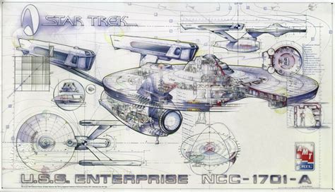 Starfleet Ships — Enterprise A Cutaway