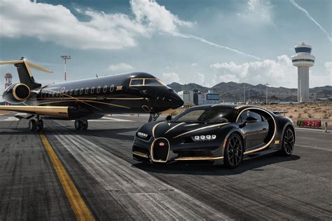Black And Gold Bugatti Veyron Coupe Bugatti Car Aircraft Vehicle Hd