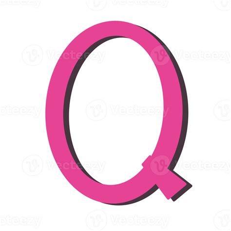 Pink Letter Q 27722631 Png