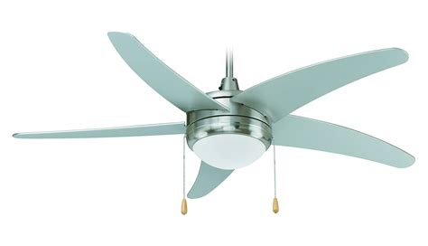 Hunter fan company dempsey brushed nickel led ceiling fan with light. MIRAGE I | 5-Blade 50" LED Ceiling Fan Light Kit Unipack ...