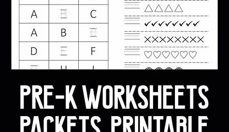 10 Best Pre-K Worksheets Packets Printable PDF for Free at Printablee