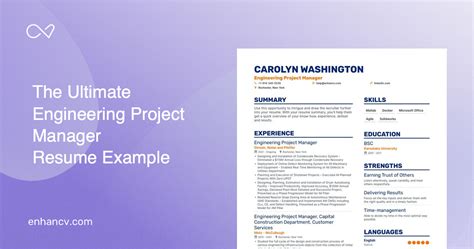 5 Engineering Project Manager Resume Examples And Guide For 2023