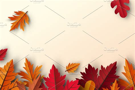 Autumn Leaves Background Design Custom Designed