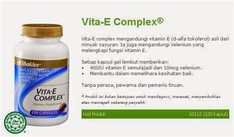 ~vitaminshop2u~ Kebaikan Dan Manfaat Vitamin E Shaklee