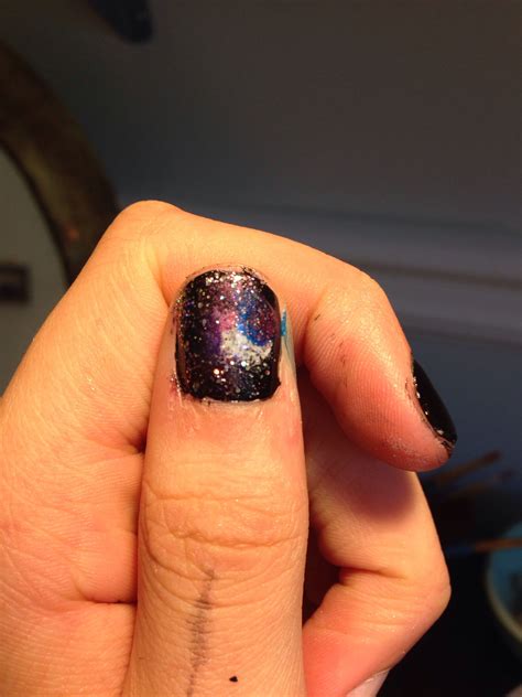 Visit our social media for inspiration and read our blog for advices and tips! DIY Galaxy nails. Materials: Black, blue, purple, pinkish nail polish Base/top coat Makeup ...