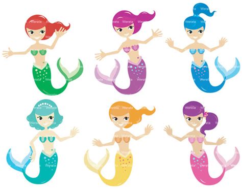 Mermaid Girl Clip Art Clip Art Library