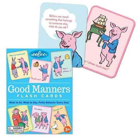 Good Manners Flash Cards Paua