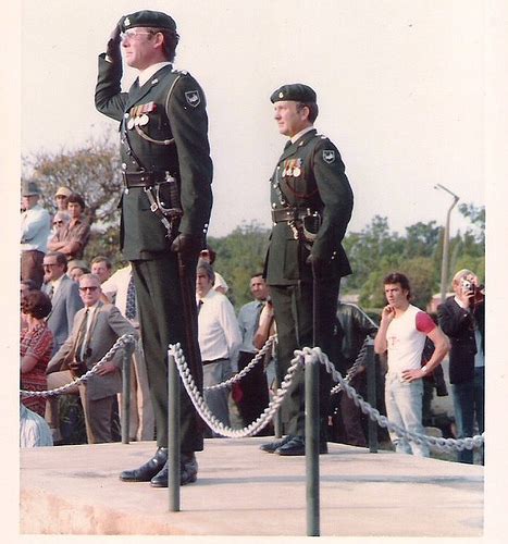 Rhodesian Light Infantry Officers During The Final Parade Of The Rli