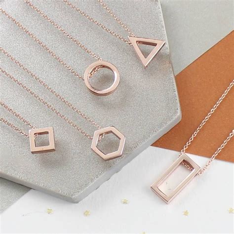 Ive Just Found Rose Gold Geometric Necklaces This Stunning Rose Gold