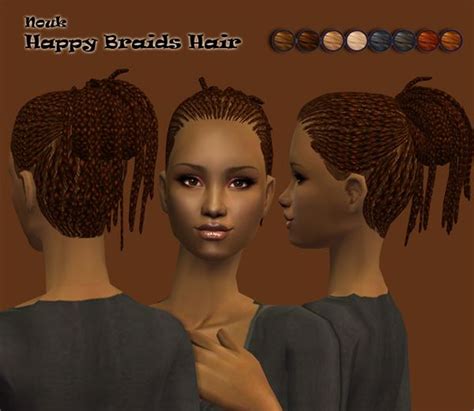 Happy Braids Braids In A Bun For Ladies Of All Ages Sims 2 Hair