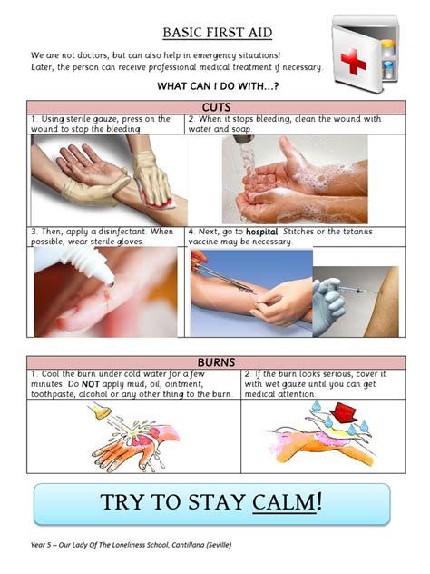 Basic First Aid Worksheet
