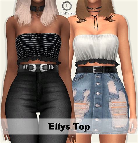 Sims4sisters — Lumysims Ellys Top 30 Swatches Shadow Map