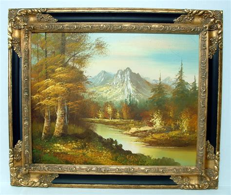 Vintage Landscape Oil Painting By Hendel