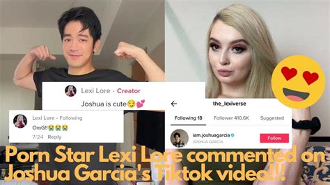 Porn Star Lexi Lore Commented On Joshua Garcia S Tiktok Video Youtube