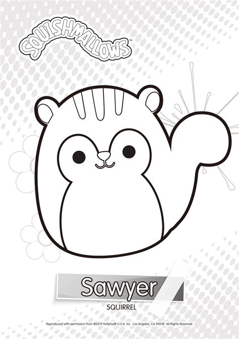 Squishmallow Coloring Pages Printable