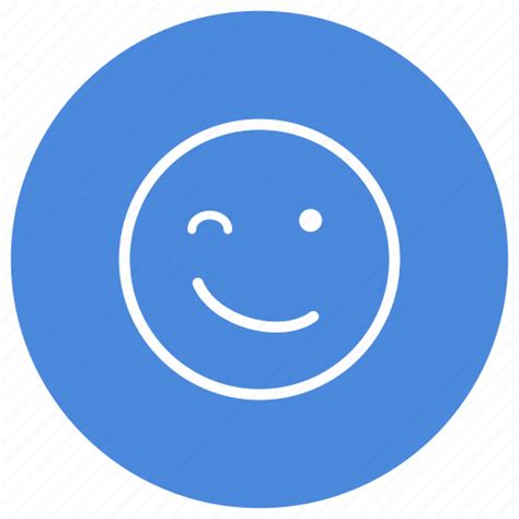 Emoji Emoticon Emoticons Emotion Expression Smiley Wink Icon